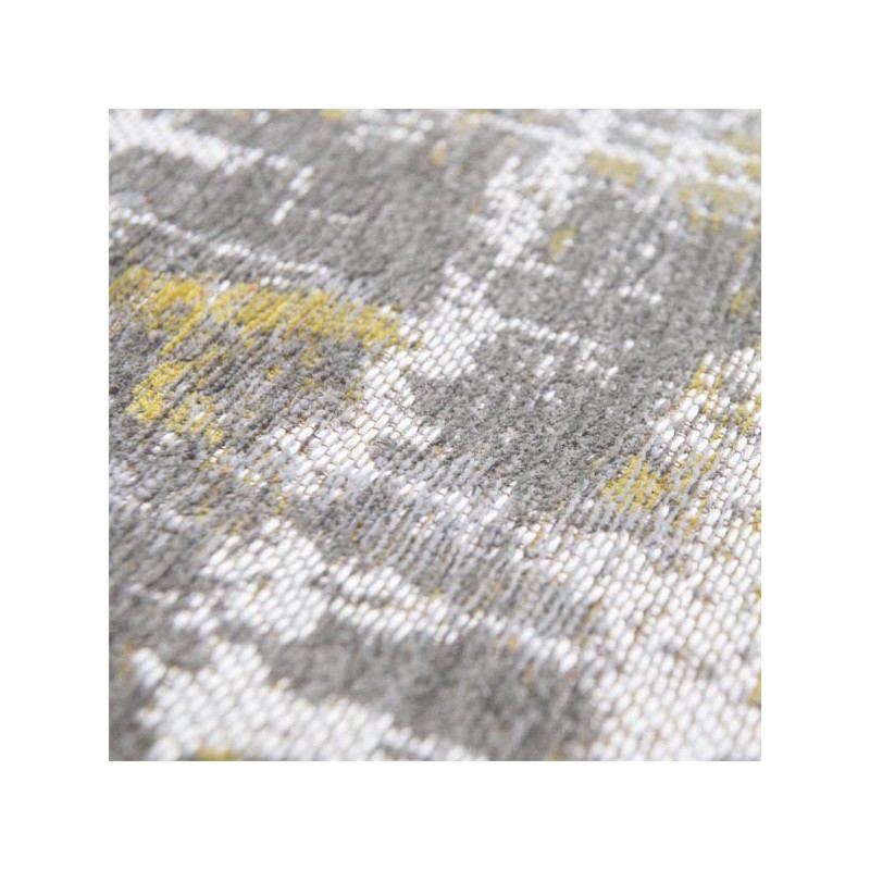 Tapis de salon design Atlantic Streaks jaune par Louis de Poortere