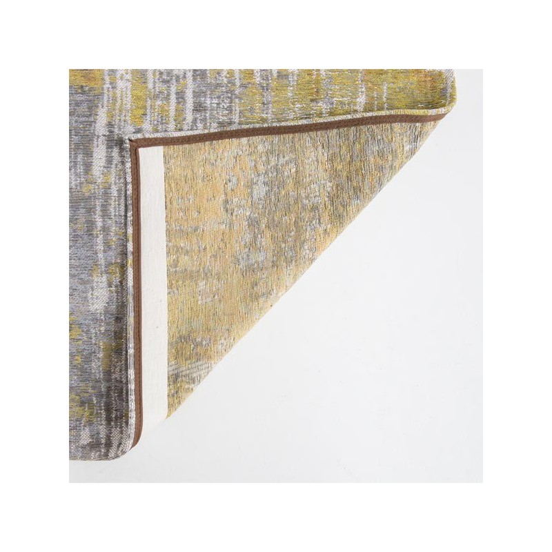 Tapis de salon design Atlantic Streaks jaune par Louis de Poortere