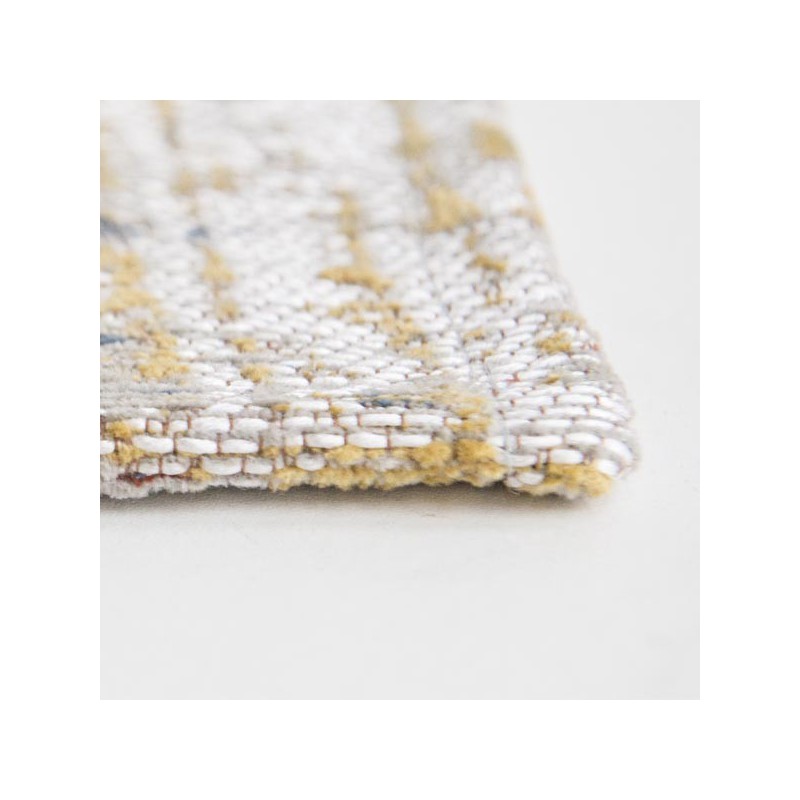 Tapis de salon design Atlantic Streaks jaune par Louis de Poortere