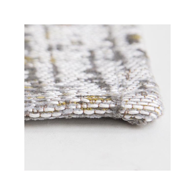 Tapis de salon design Atlantic Streaks jaune par Louis de Poortere