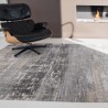 Tapis de salon design Atlantic Streaks gris par Louis de Poortere