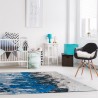 Tapis de salon design Atlantic Surf bleu par Louis de Poortere Tapis de salon design Atlantic Surf bleu par Louis de Poortere