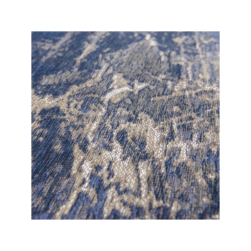 Tapis de salon design Mad Men Cracks bleu par Louis de Poortere