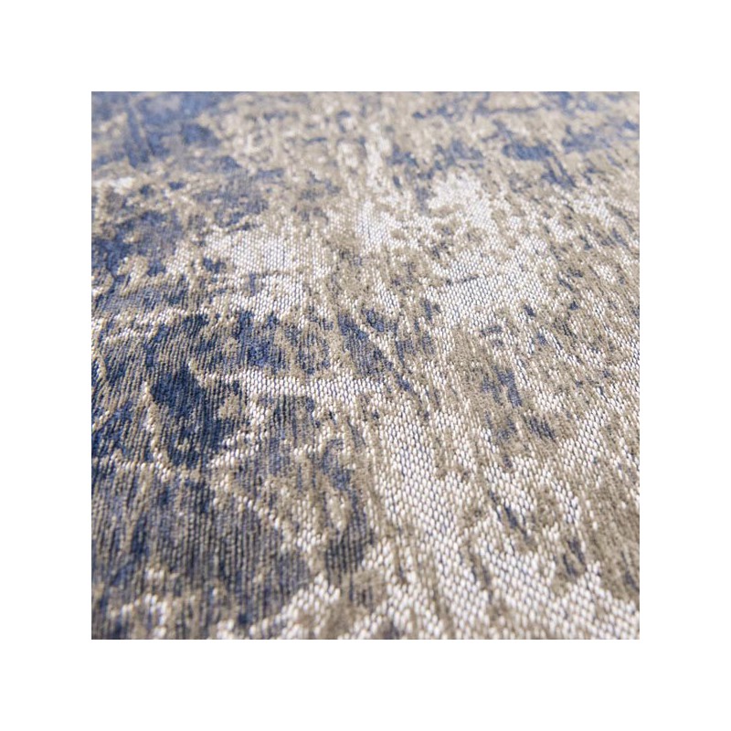 Tapis de salon design Mad Men Cracks bleu par Louis de Poortere