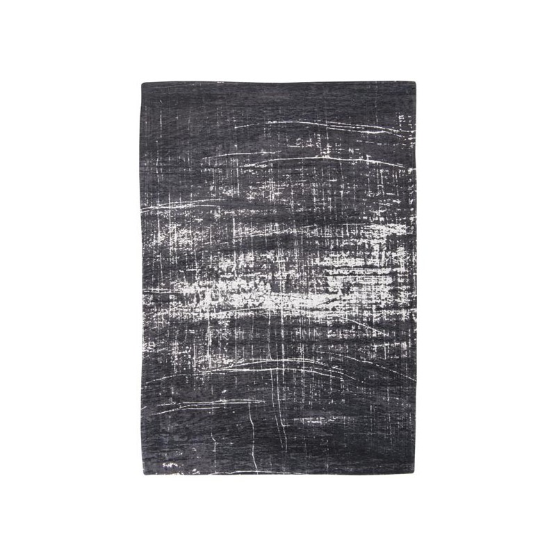 Tapis de salon design Mad Men Griff noir par Louis de Poortere