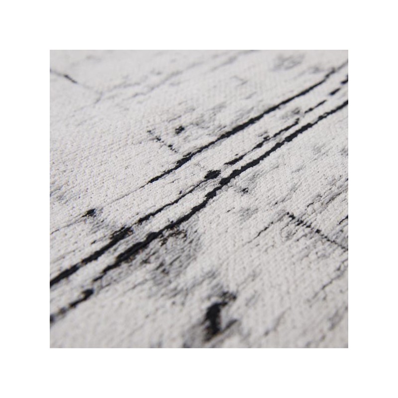 Tapis de salon design Mad Men Griff blanc par Louis de Poortere