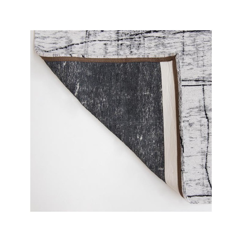 Tapis de salon design Mad Men Griff blanc par Louis de Poortere