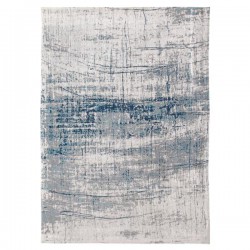 Tapis de salon design Mad Men Griff bleu par Louis de Poortere