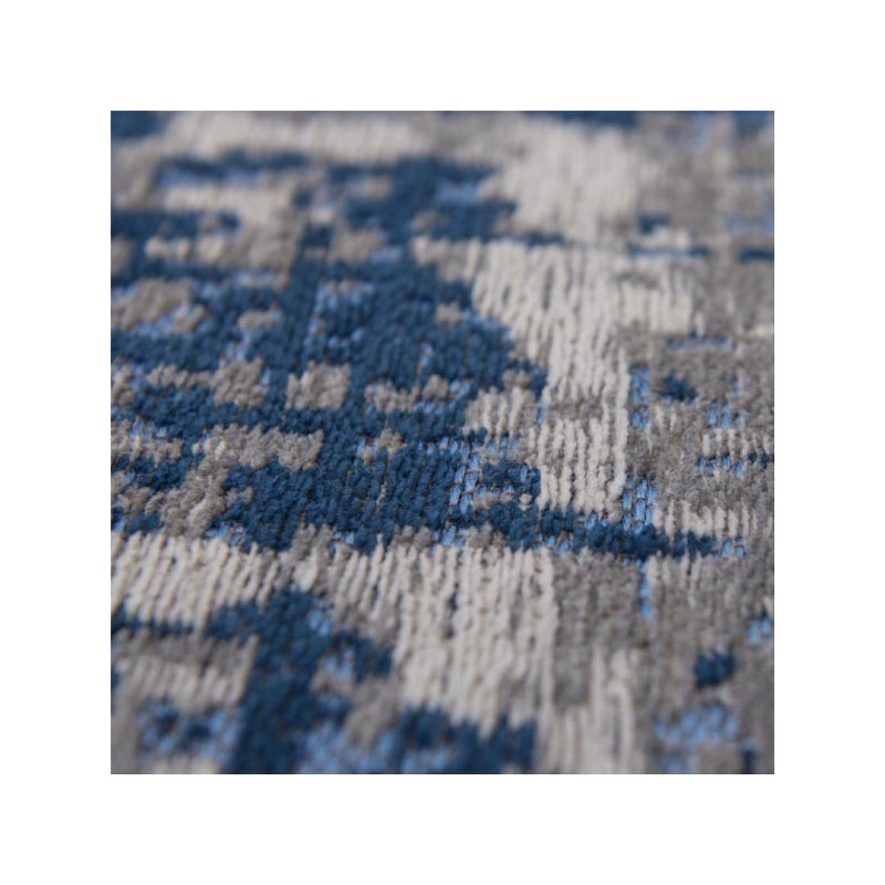 Tapis de salon design Mad Men Griff bleu par Louis de Poortere