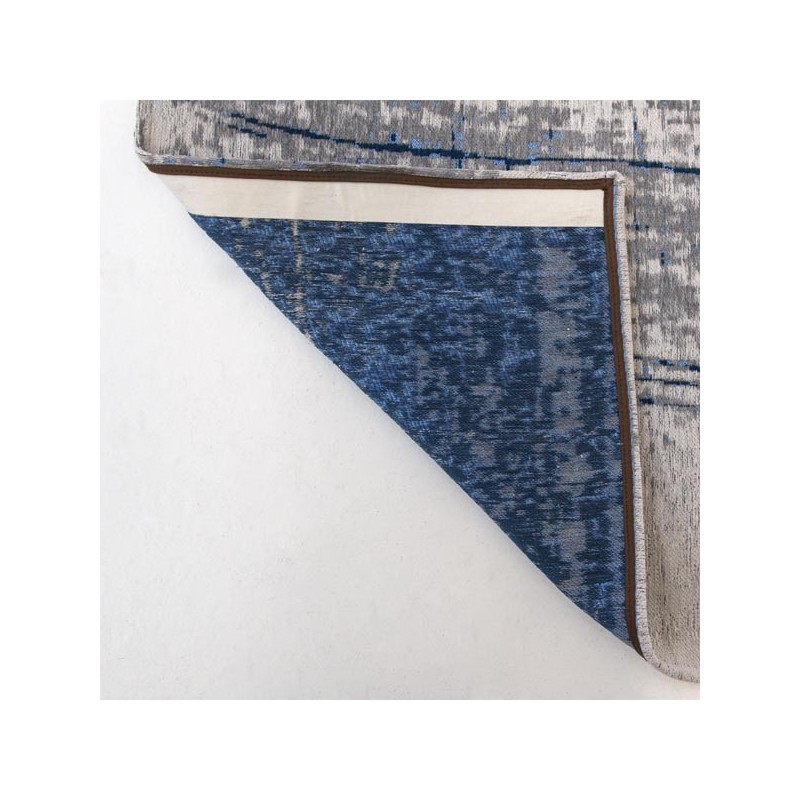 Tapis de salon design Mad Men Griff bleu par Louis de Poortere