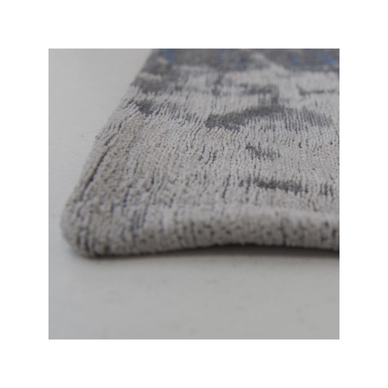 Tapis de salon design Mad Men Griff bleu par Louis de Poortere