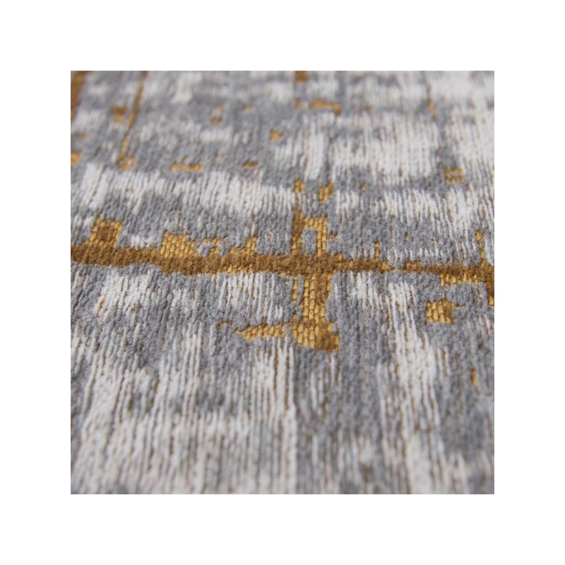 Tapis de salon design Mad Men Griff jaune par Louis de Poortere