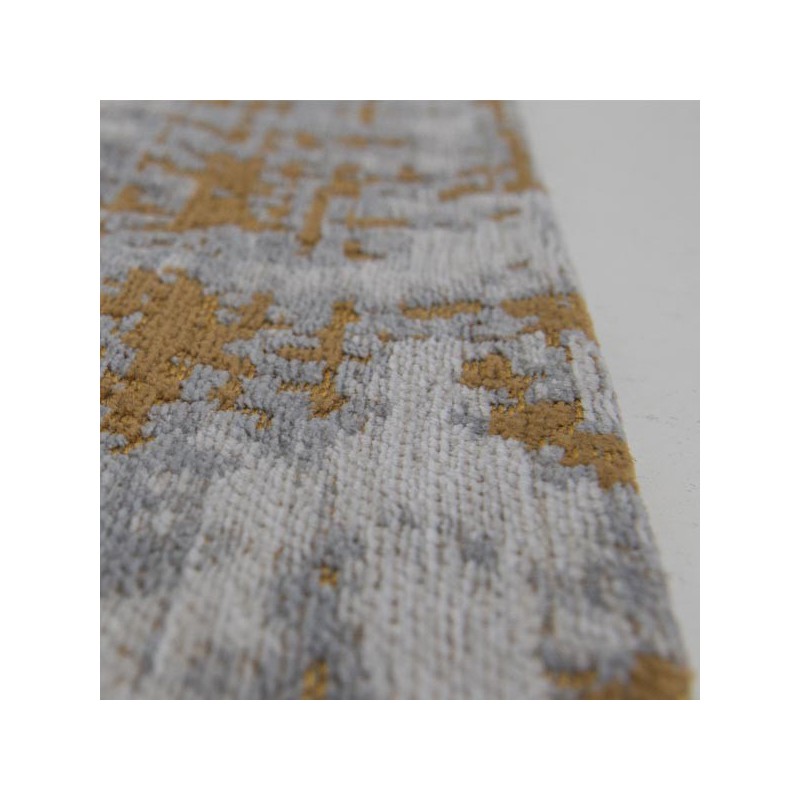 Tapis de salon design Mad Men Griff jaune par Louis de Poortere