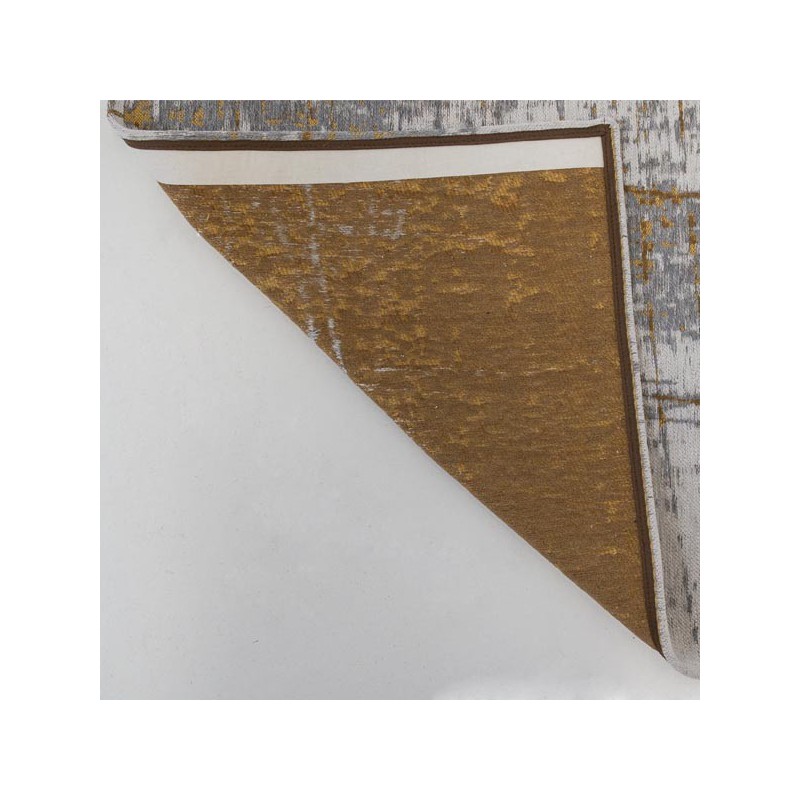 Tapis de salon design Mad Men Griff jaune par Louis de Poortere