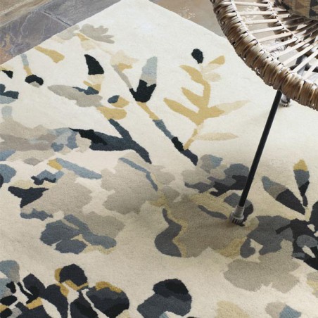 Tapis de chambre Hana gris carbone collection Villa Nova par Louis De Poortere Tapis de chambre Hana gris carbone collection Villa Nova par Louis De Poortere