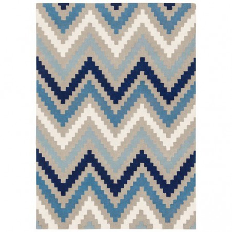 Tapis de salon design Scala indigo collection Romo par Louis De Poortere Tapis de salon design Scala indigo collection Romo par Louis De Poortere