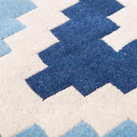 Tapis de salon design Scala indigo collection Romo par Louis De Poortere Tapis de salon design Scala indigo collection Romo par Louis De Poortere