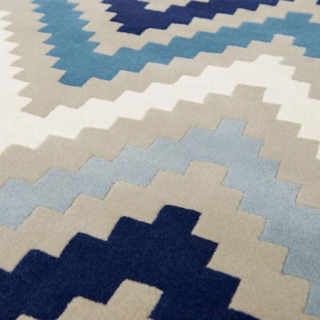 Tapis de salon design Scala indigo collection Romo par Louis De Poortere Tapis de salon design Scala indigo collection Romo par Louis De Poortere