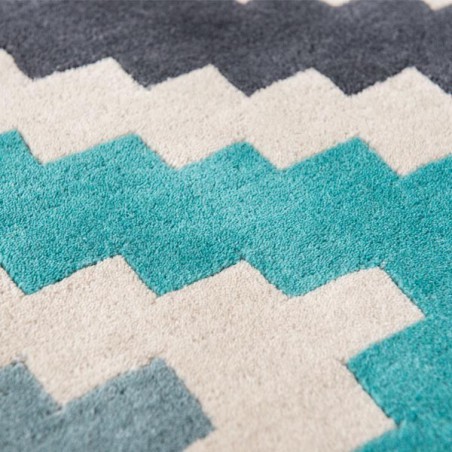 Tapis de salon design Scala teal collection Romo par Louis De Poortere Tapis de salon design Scala teal collection Romo par Louis De Poortere