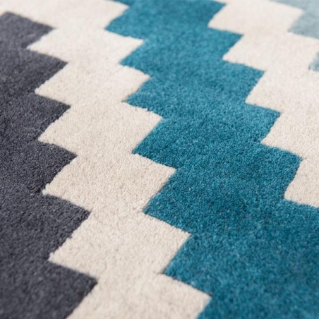 Tapis de salon design Scala teal collection Romo par Louis De Poortere Tapis de salon design Scala teal collection Romo par Louis De Poortere