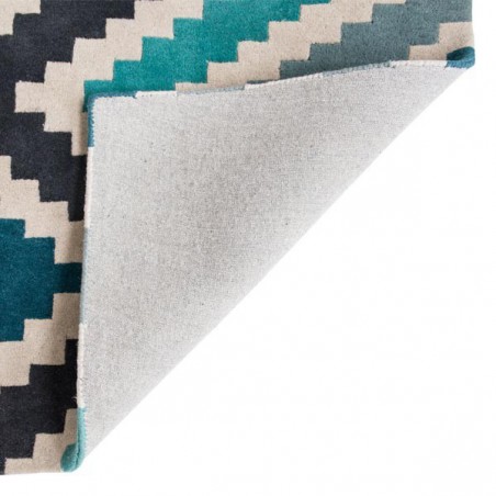 Tapis de salon design Scala teal collection Romo par Louis De Poortere Tapis de salon design Scala teal collection Romo par Louis De Poortere