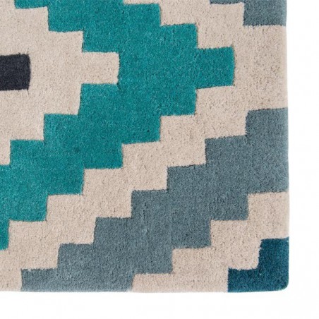 Tapis de salon design Scala teal collection Romo par Louis De Poortere Tapis de salon design Scala teal collection Romo par Louis De Poortere