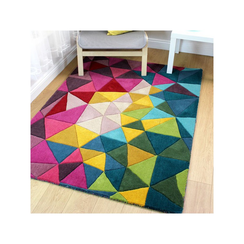 Tapis de salon design Falmouth multicolore par Flair Rugs