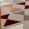 Tapis Design graphique tons orange et gris Mahan par Esprit Home Tapis Design graphique tons orange et gris Mahan par Esprit Home