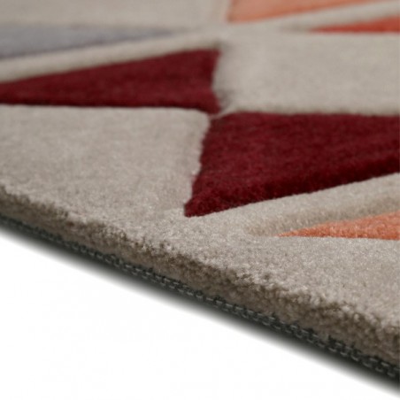 Tapis Design graphique tons orange et gris Mahan par Esprit Home Tapis Design graphique tons orange et gris Mahan par Esprit Home