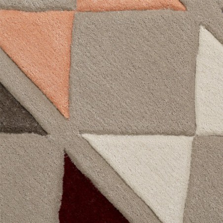 Tapis Design graphique tons orange et gris Mahan par Esprit Home Tapis Design graphique tons orange et gris Mahan par Esprit Home