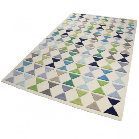 Tapis moderne graphique vert et bleu Mahan par Esprit Home Tapis moderne graphique vert et bleu Mahan par Esprit Home