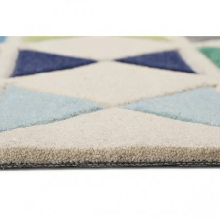 Tapis moderne graphique vert et bleu Mahan par Esprit Home Tapis moderne graphique vert et bleu Mahan par Esprit Home