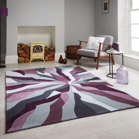 Tapis Design Infinite Violet et Mauve par Flair Rugs Tapis Design Infinite Violet et Mauve par Flair Rugs