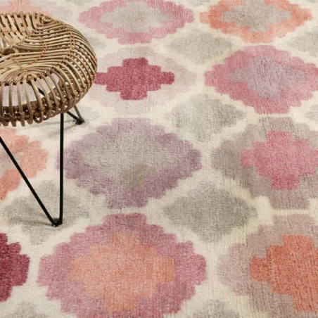 Tapis Salon Nilas Haute Kelim Rose par Esprit Home Tapis Salon Nilas Haute Kelim Rose par Esprit Home