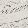 Tapis Rond Tissé Main Crochet Style Blanc par Esprit Home x 120 cm Tapis Rond Tissé Main Crochet Style Blanc par Esprit Home x 120 cm