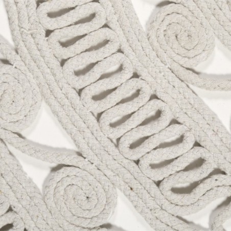 Tapis Rond Tissé Main Crochet Style Blanc par Esprit Home x 120 cm Tapis Rond Tissé Main Crochet Style Blanc par Esprit Home x 120 cm