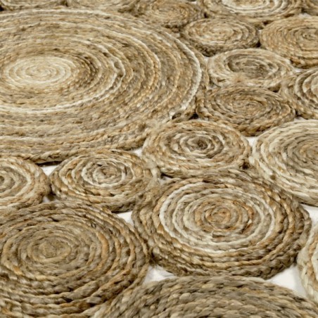 Tapis Rond Jute Tissé Main Ceycle Nature par Esprit Home x 120 cm Tapis Rond Jute Tissé Main Ceycle Nature par Esprit Home x 120 cm