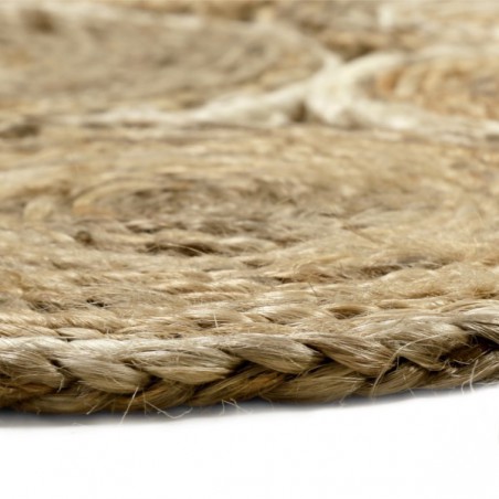 Tapis Rond Jute Tissé Main Ceycle Nature par Esprit Home x 120 cm Tapis Rond Jute Tissé Main Ceycle Nature par Esprit Home x 120 cm