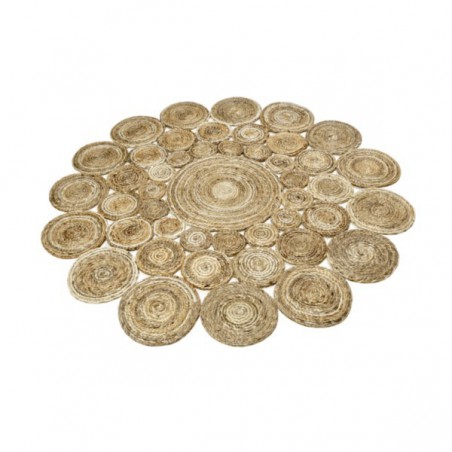 Tapis Rond Jute Tissé Main Ceycle Nature par Esprit Home x 120 cm Tapis Rond Jute Tissé Main Ceycle Nature par Esprit Home x 120 cm
