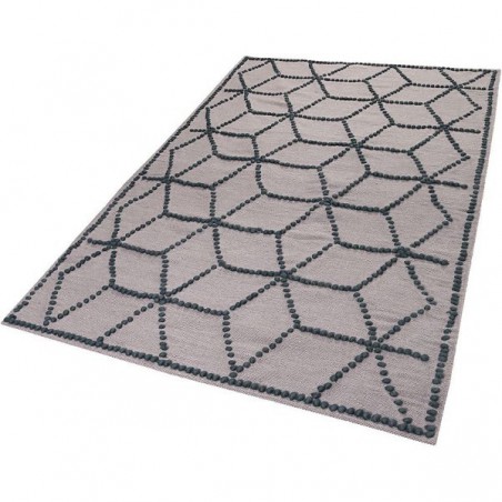 Tapis de salon taupe à relief Fiesta par Esprit Home Tapis de salon taupe à relief Fiesta par Esprit Home