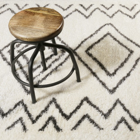 Tapis Salon Yagour Crème Anthracite par Esprit Home Tapis Salon Yagour Crème Anthracite par Esprit Home