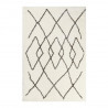 Tapis Salon Afella Crème Anthracite par Wecon Home Tapis Salon Afella Crème Anthracite par Wecon Home