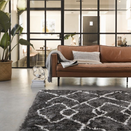 Tapis Salon Afella Anthracite 120 x 170 cm