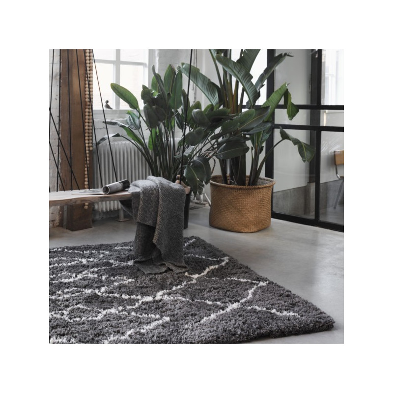 Tapis Salon Afella Anthracite par Wecon Home