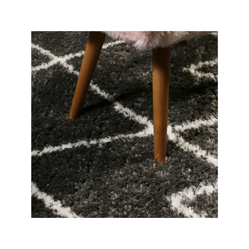 Tapis Salon Afella Anthracite par Wecon Home