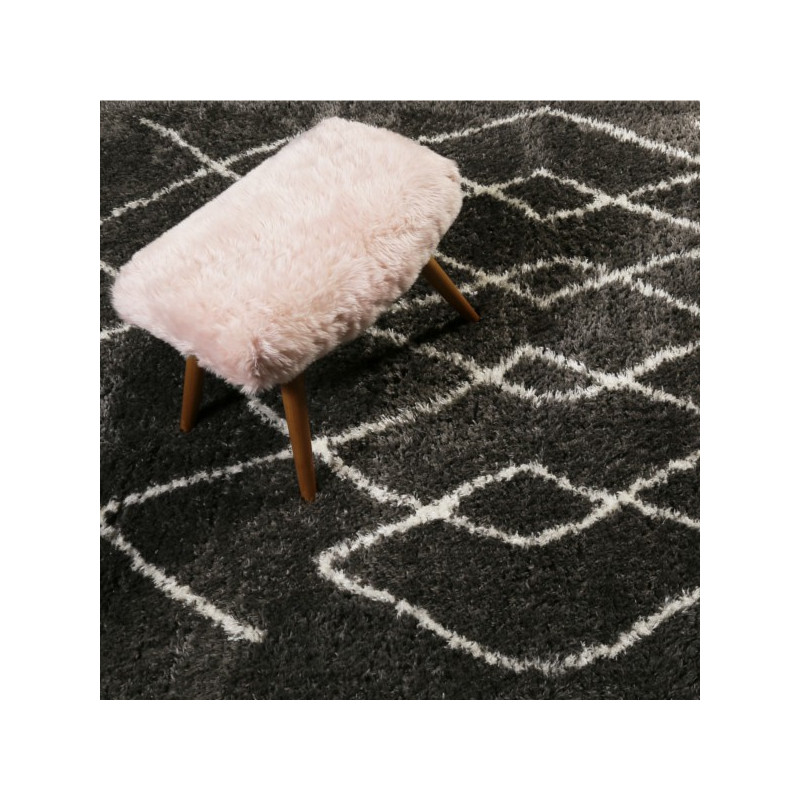 Tapis Salon Afella Anthracite par Wecon Home