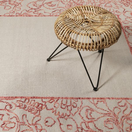Tapis Salon Kayla Kelim Border Saumon par Esprit Home Tapis Salon Kayla Kelim Border Saumon par Esprit Home
