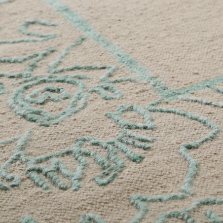 Tapis Salon Kayla Kelim Border Bleu par Esprit Home Tapis Salon Kayla Kelim Border Bleu par Esprit Home