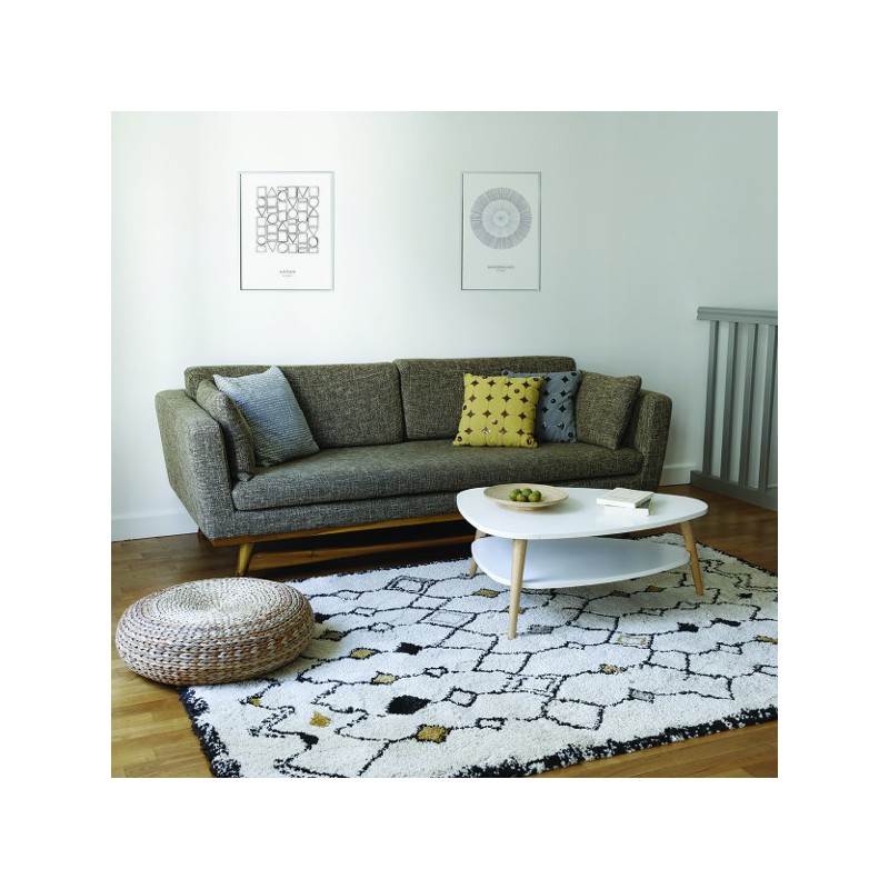 Tapis Berbère Etnya Jaune par Edito