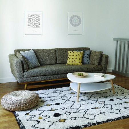 Tapis Berbère Etnya Jaune par Edito Tapis Berbère Etnya Jaune par Edito
